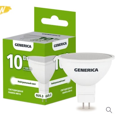 ����� LED MR16 ����� 10�� 230� 4000� GU5.3 GENERICA