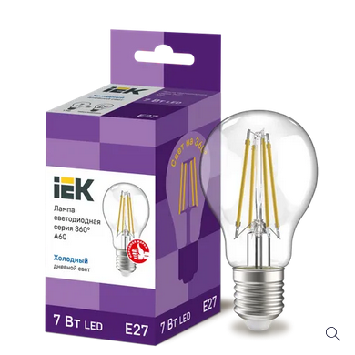 ����� LED A60 ��� �����. 7�� 230� 6500� E27 ����� 360� IEK