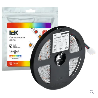 ����� LED 3� LSR-5050RGB60-14,4-IP65-12� IEK