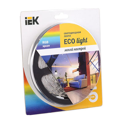����� LED 5� ������� LSR-3528RGB54-4.8-IP20-12V IEK-eco (������������)