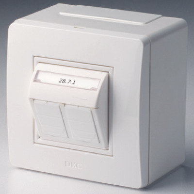 ������� � ����� � 2 ��������� RJ45, ���.5�  (������� / ���������), �����