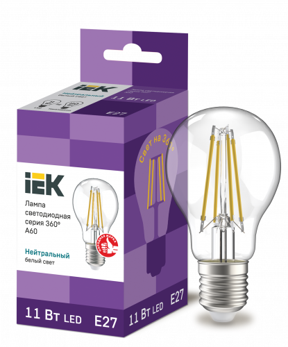 ����� LED A60 ��� �����. 11�� 230� 4000� E27 ����� 360� IEK