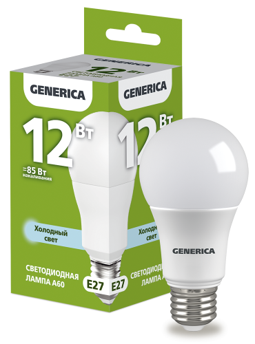 LED A60  12 230 6500 E27 GENERICA