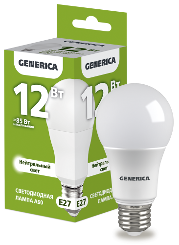 ����� LED A60 ����� 12�� 230� 4000� E27 GENERICA