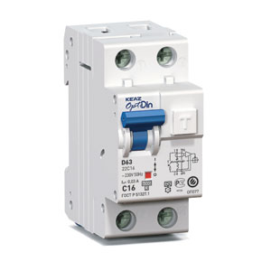 ���� � ������� �� ���������� OptiDin D63-22C40-A-���4 (2P, C40, 30mA)