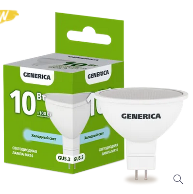 ����� LED MR16 ����� 10�� 230� 6500� GU5.3 GENERICA