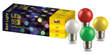   LED . G45  1 230 MIX E27 10  IEK