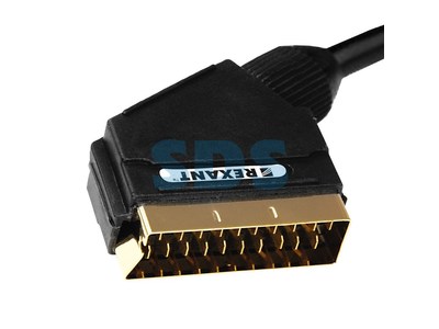 ���� SCART Plug - SCART Plug 21pin  1.5�  (GOLD)  REXANT																	