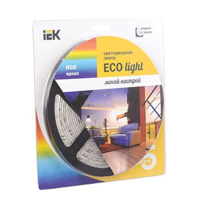 ����� LED 5� ������� LSR-3528RGB54-4.8-IP65-12V IEK-eco (������������)