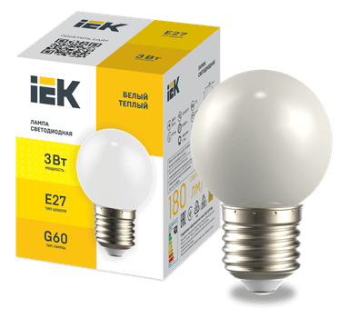  LED . G60  3 230   E27 IEK