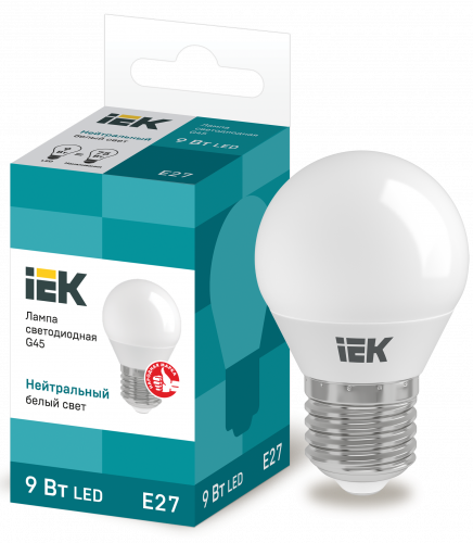  LED G45  9 230 4000 E27 IEK