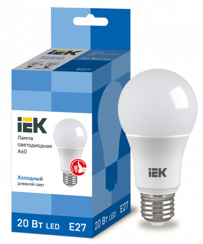 ����� ������������ ECO A60 ��� 20�� 230� 6500� E27 IEK
