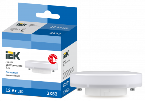  LED T75  12 230 6500 GX53 IEK